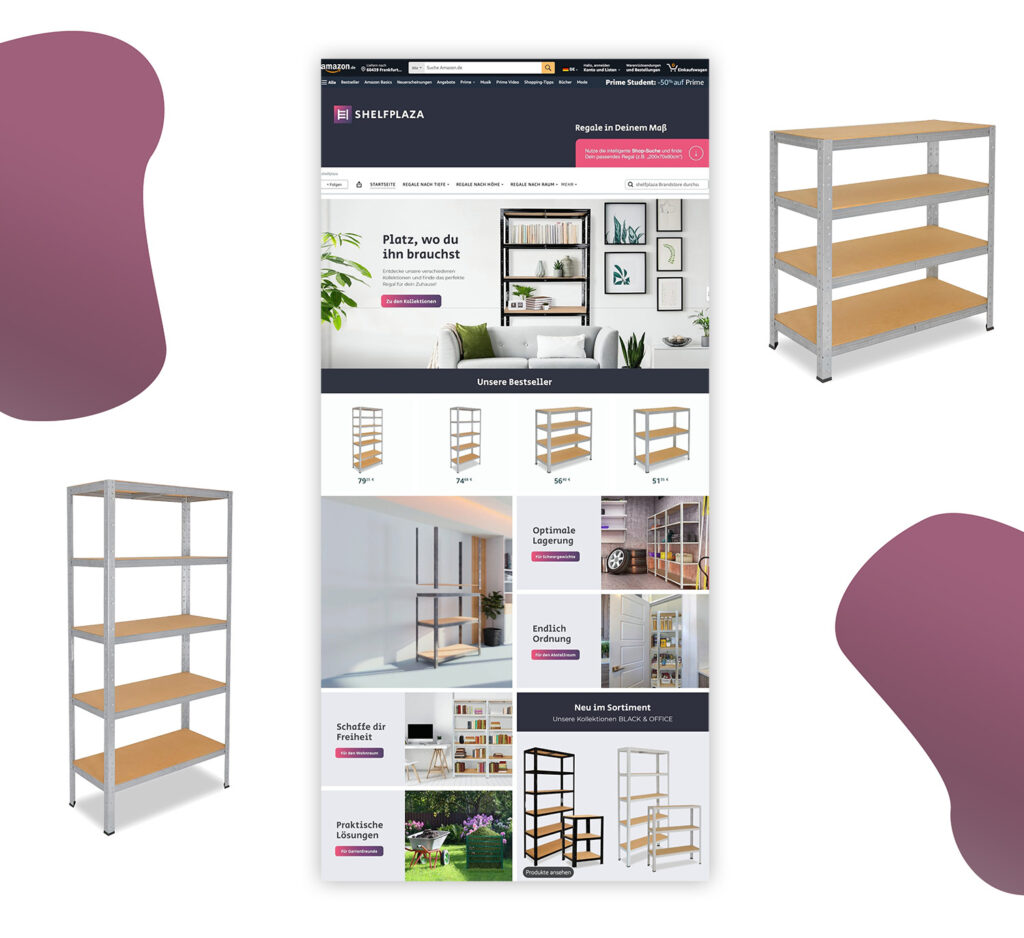 Online-Shop für Regale und Aufbewahrungslösungen